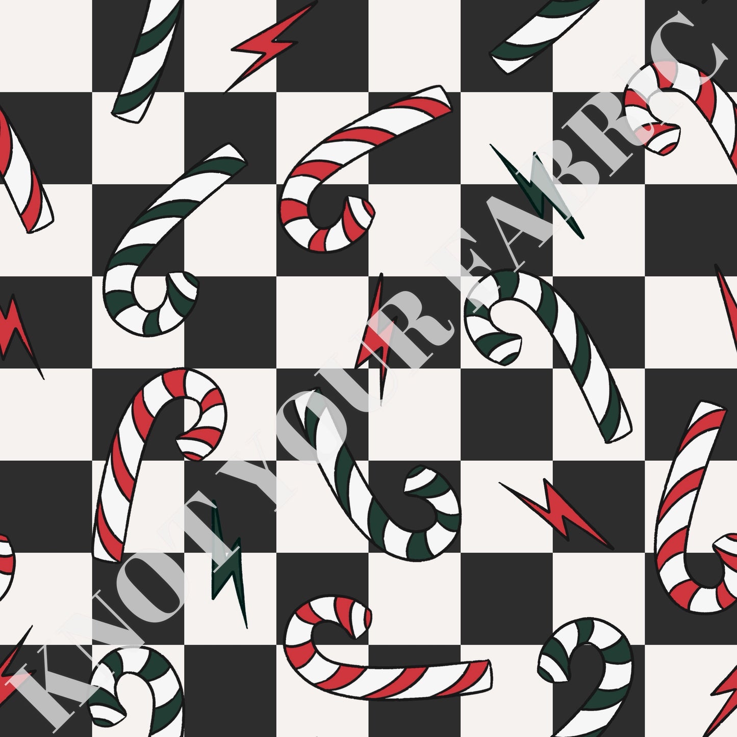 PRE-ORDER Candy Canes Checkered