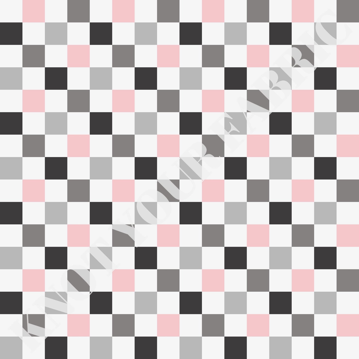 PRE-ORDER Pink and Gray Checkered