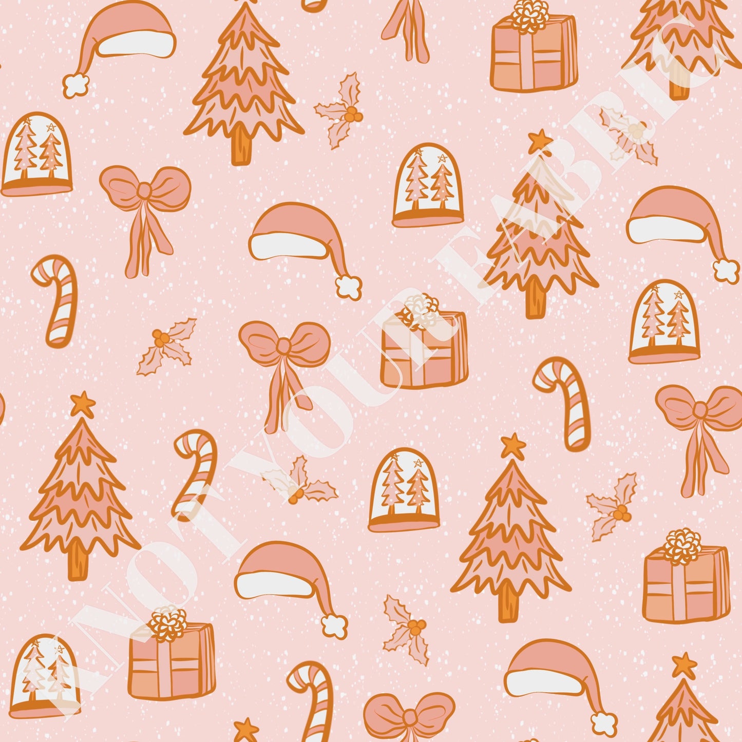 PRE-ORDER Pink Christmas Bows and Trees