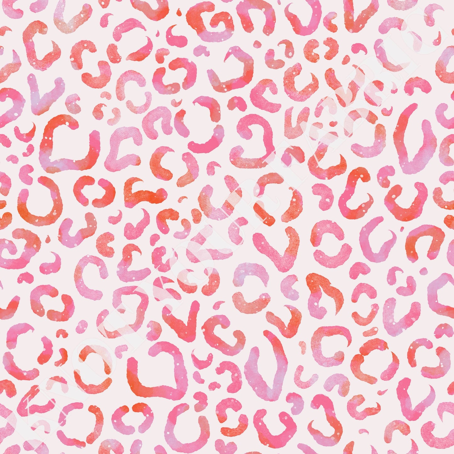 PRE-ORDER Red Pink Watercolor Cheetah