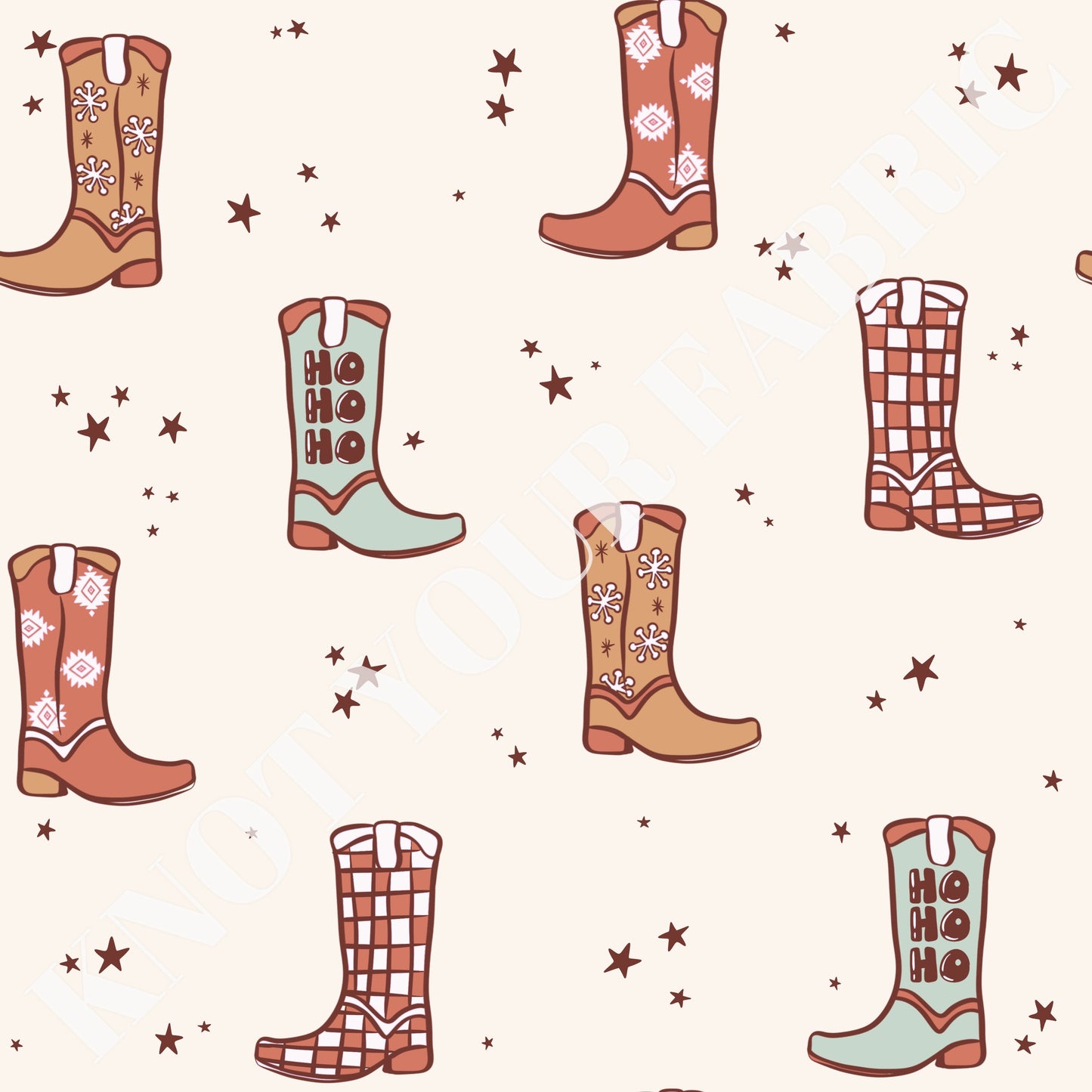 PRE-ORDER Blue Western HOHOHO Boots
