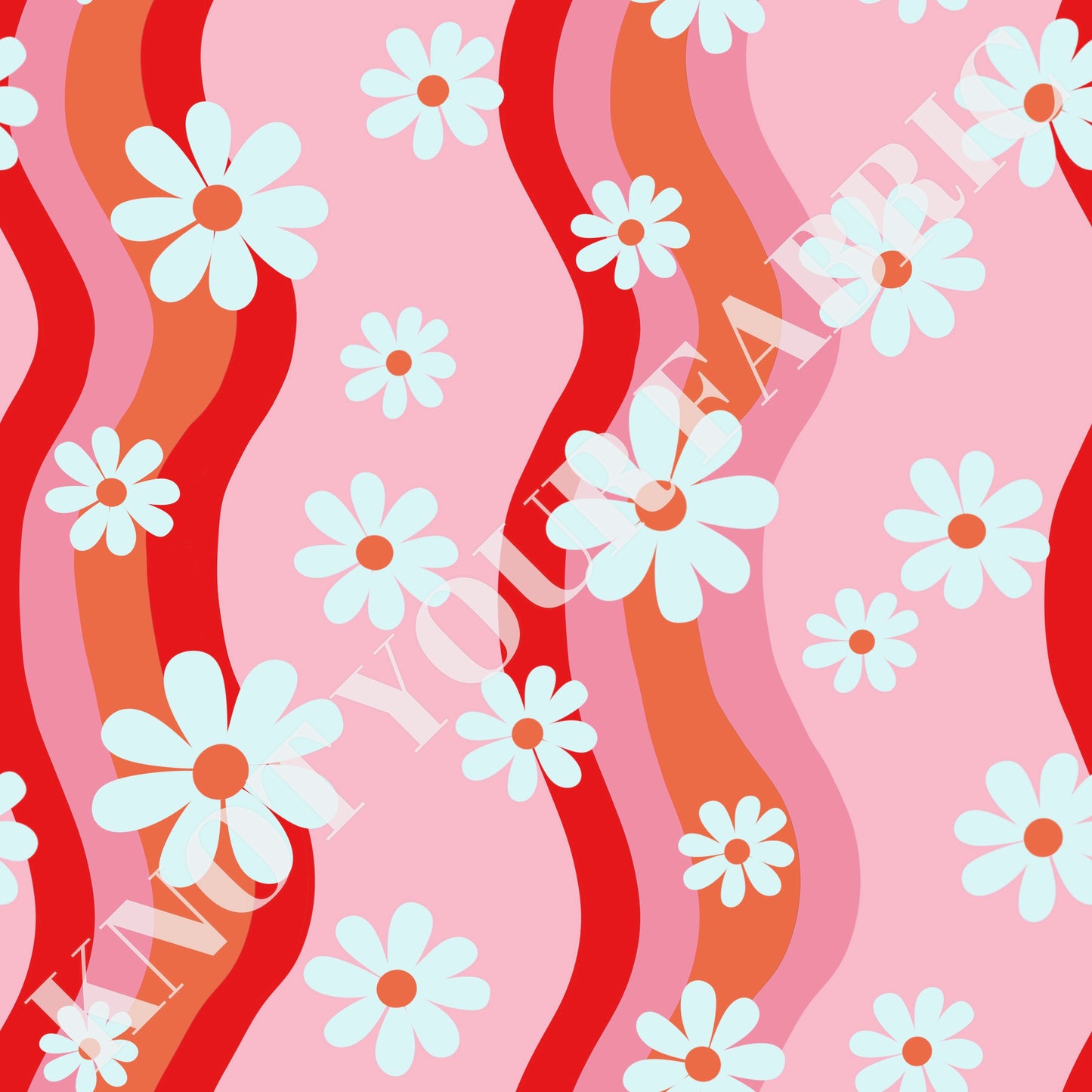 PRE-ORDER Wavy Pink Floral