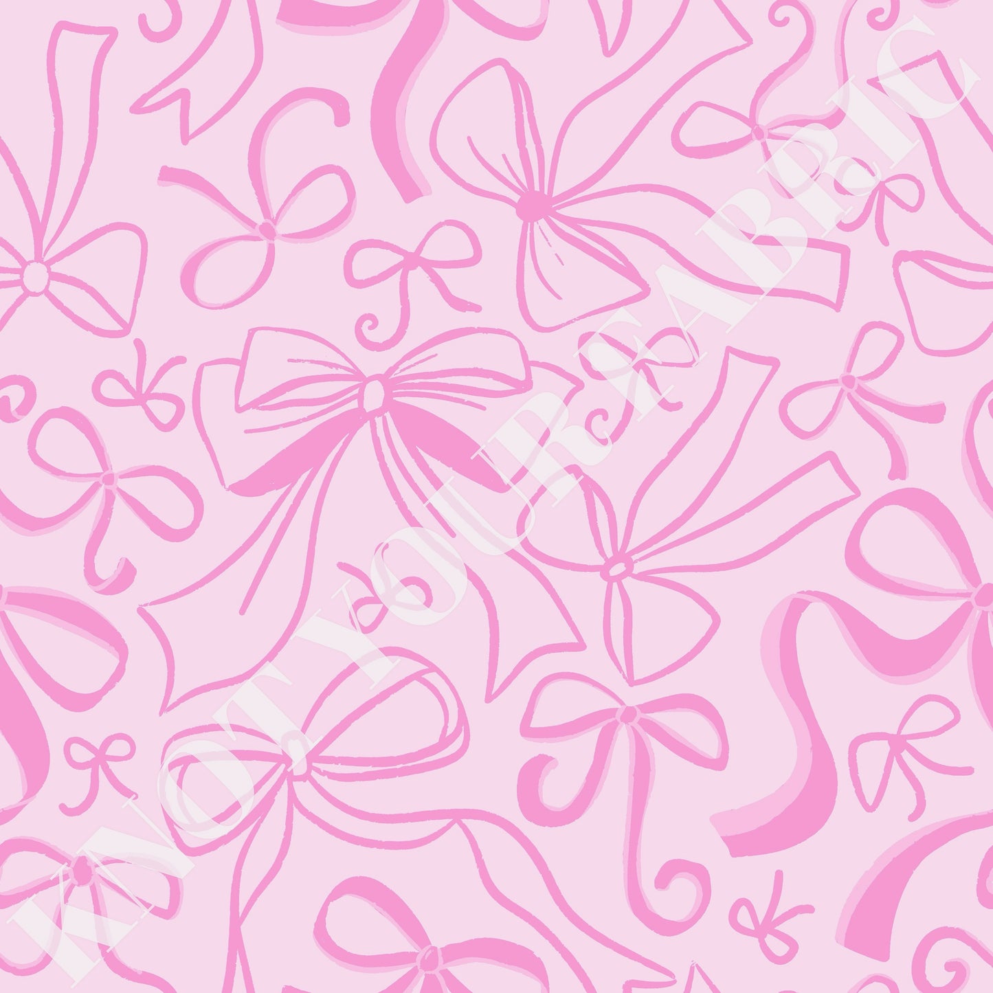 PRE-ORDER Pink Bows Outlined