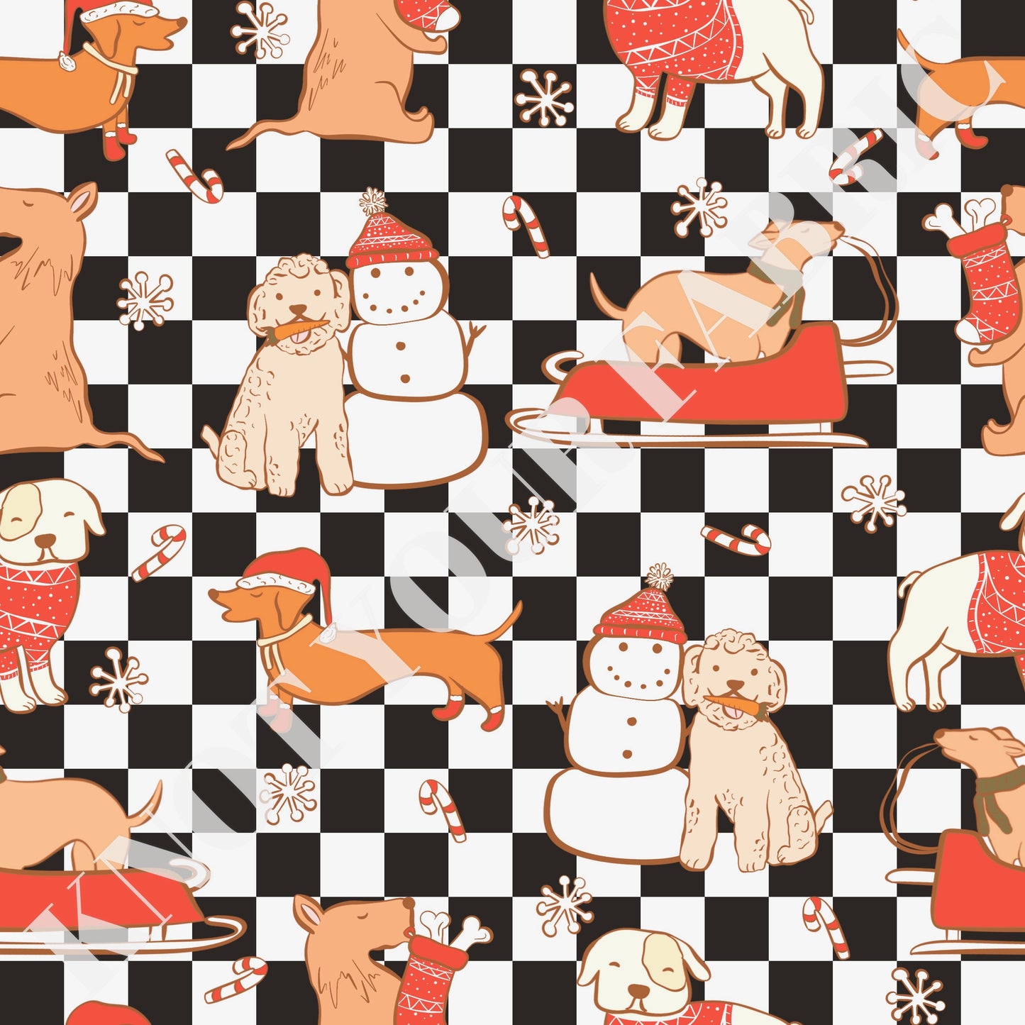 PRE-ORDER Checkered Snow Buddies