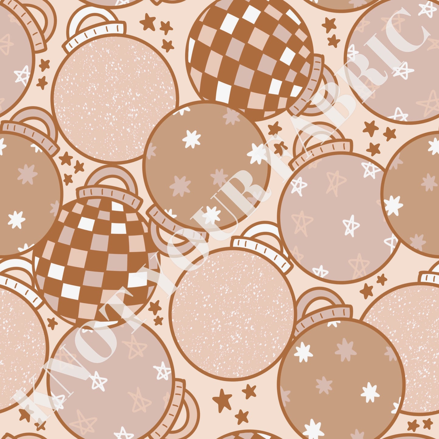 PRE-ORDER Boho Biege Christmas Ornaments