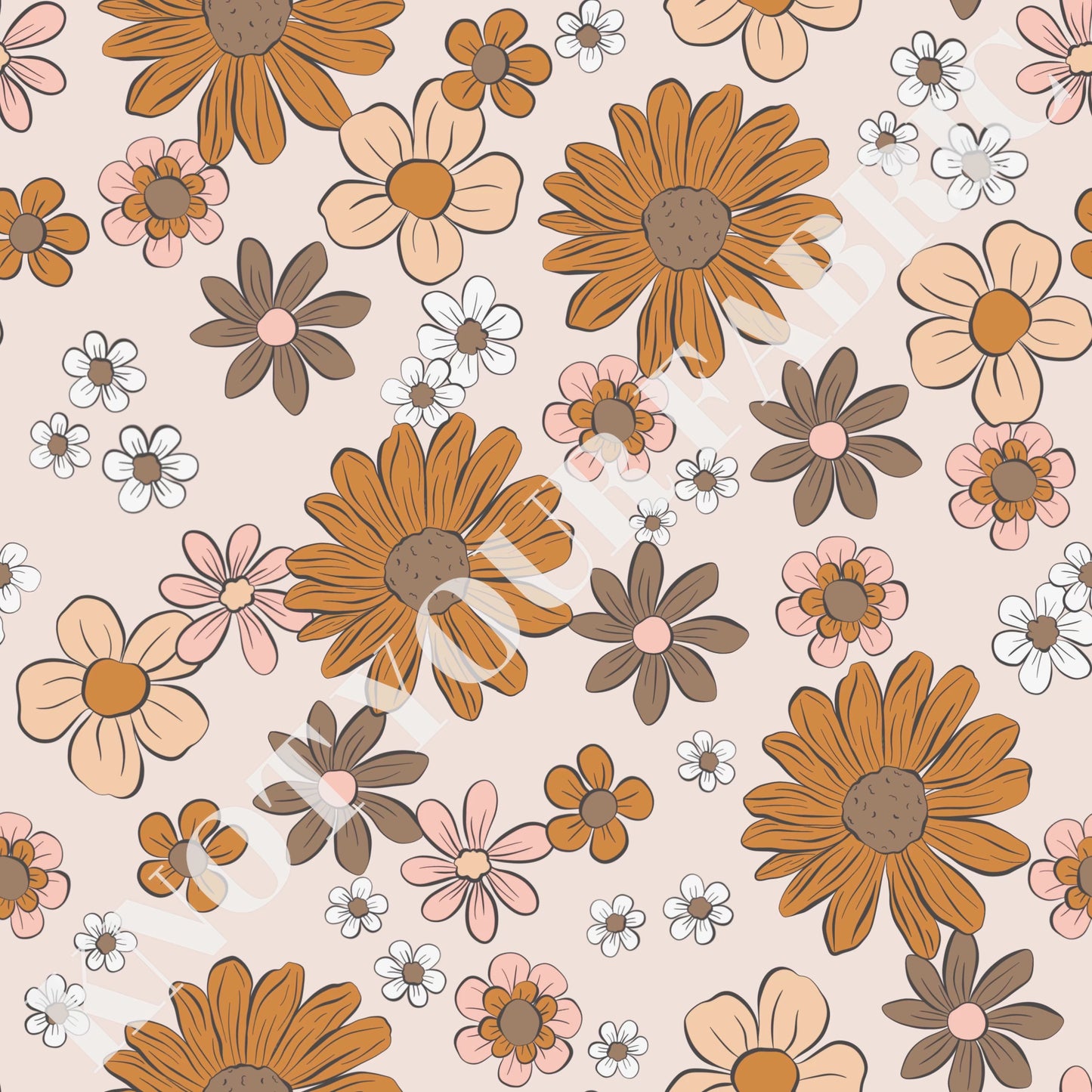 PRE-ORDER Boho Retro Neutral Floral
