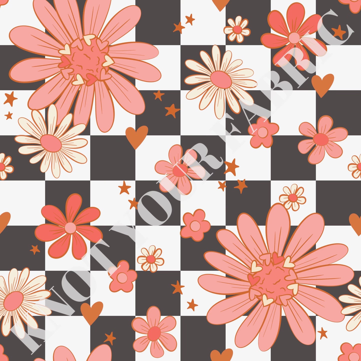 PRE-ORDER Checkered Trendy Valentine Floral