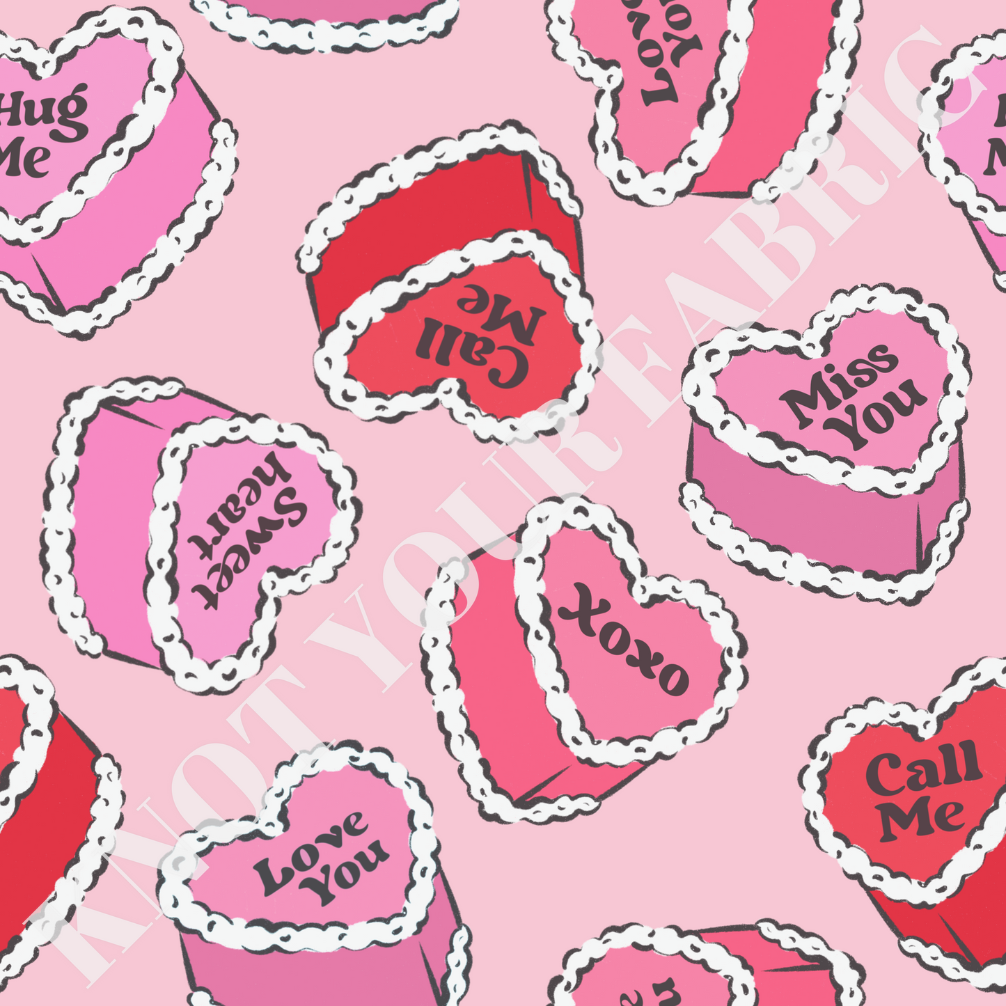 PRE-ORDER Conversation Love Heart Cakes