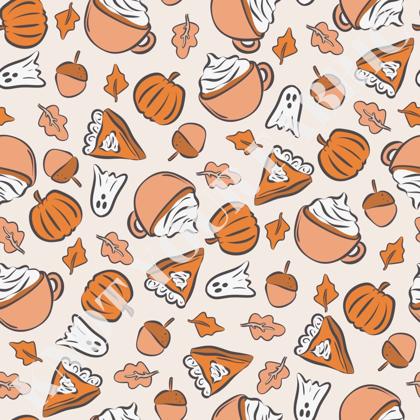 PRE-ORDER Fall Ghost and Pumpkin Pie