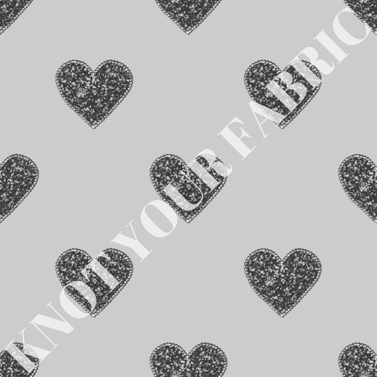 PRE-ORDER Black Sequin Hearts