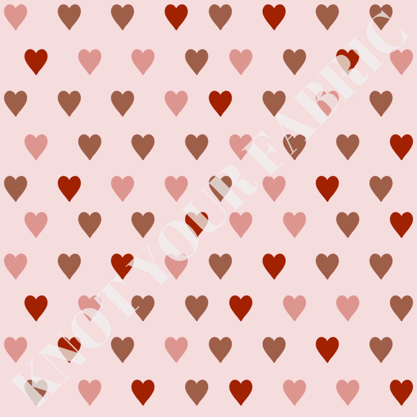 PRE-ORDER Hearts Pink Red Brown