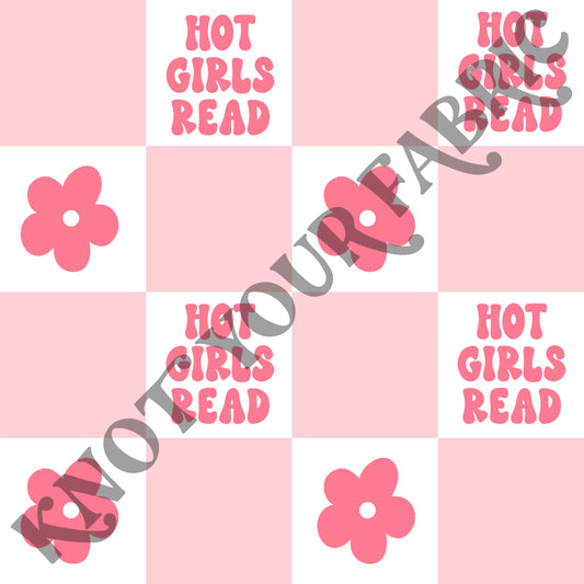 PRE-ORDER Hot Girls Read Checkered