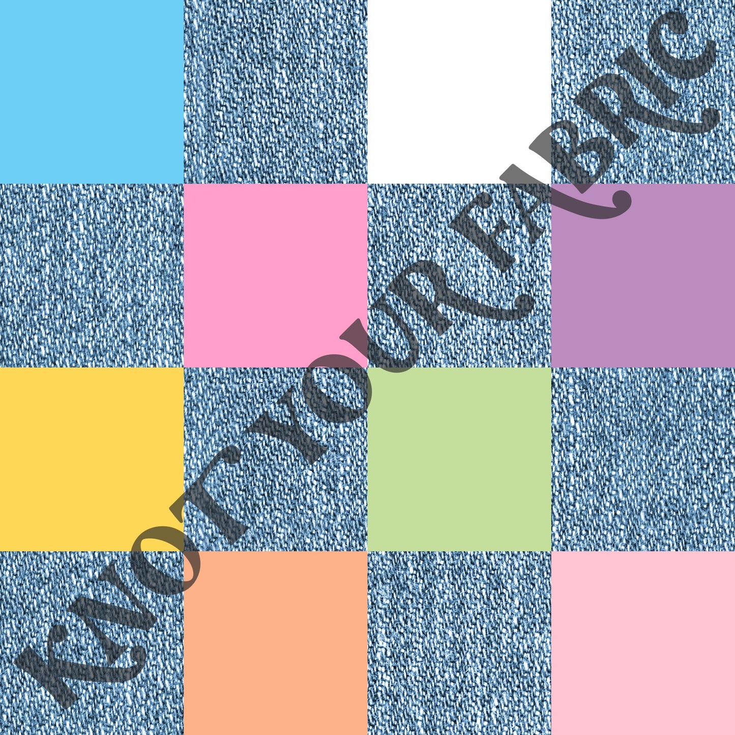 PRE-ORDER Colored Checkered Denim