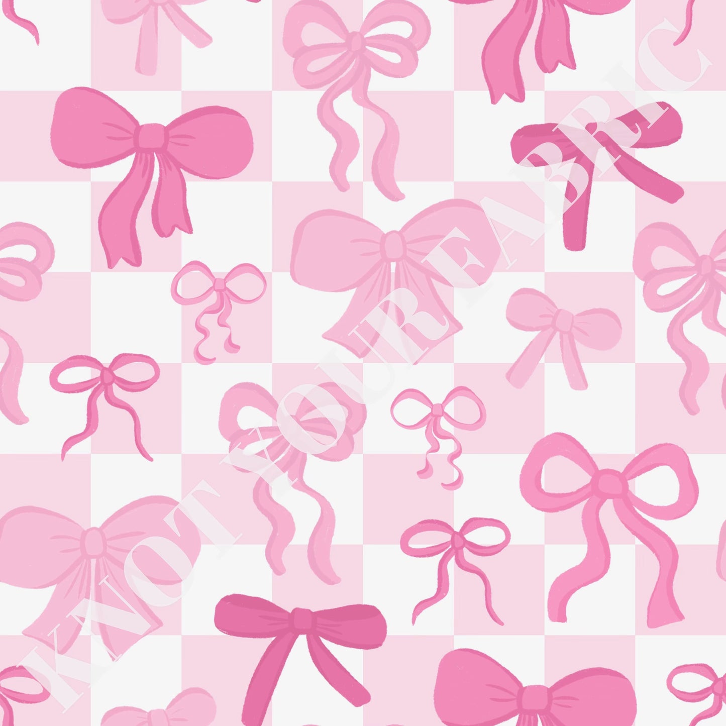 PRE-ORDER Pink Bow Checkered