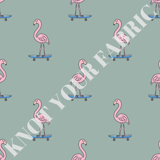 PRE-ORDER Skating Flamingos