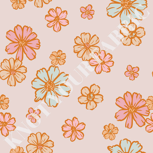 PRE-ORDER Pastel Peachy Flowers