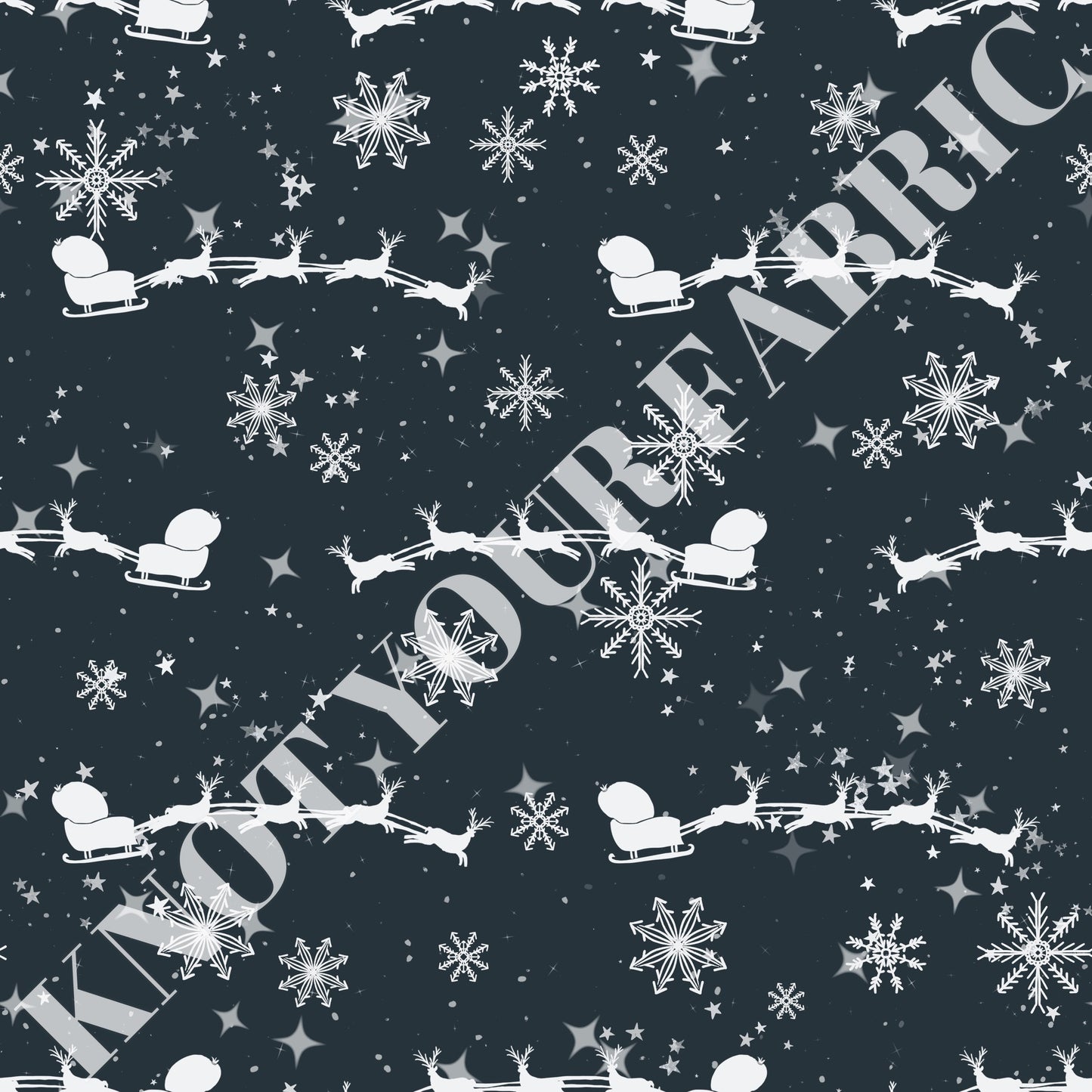 PRE-ORDER Santa Sleigh With Snowflakes