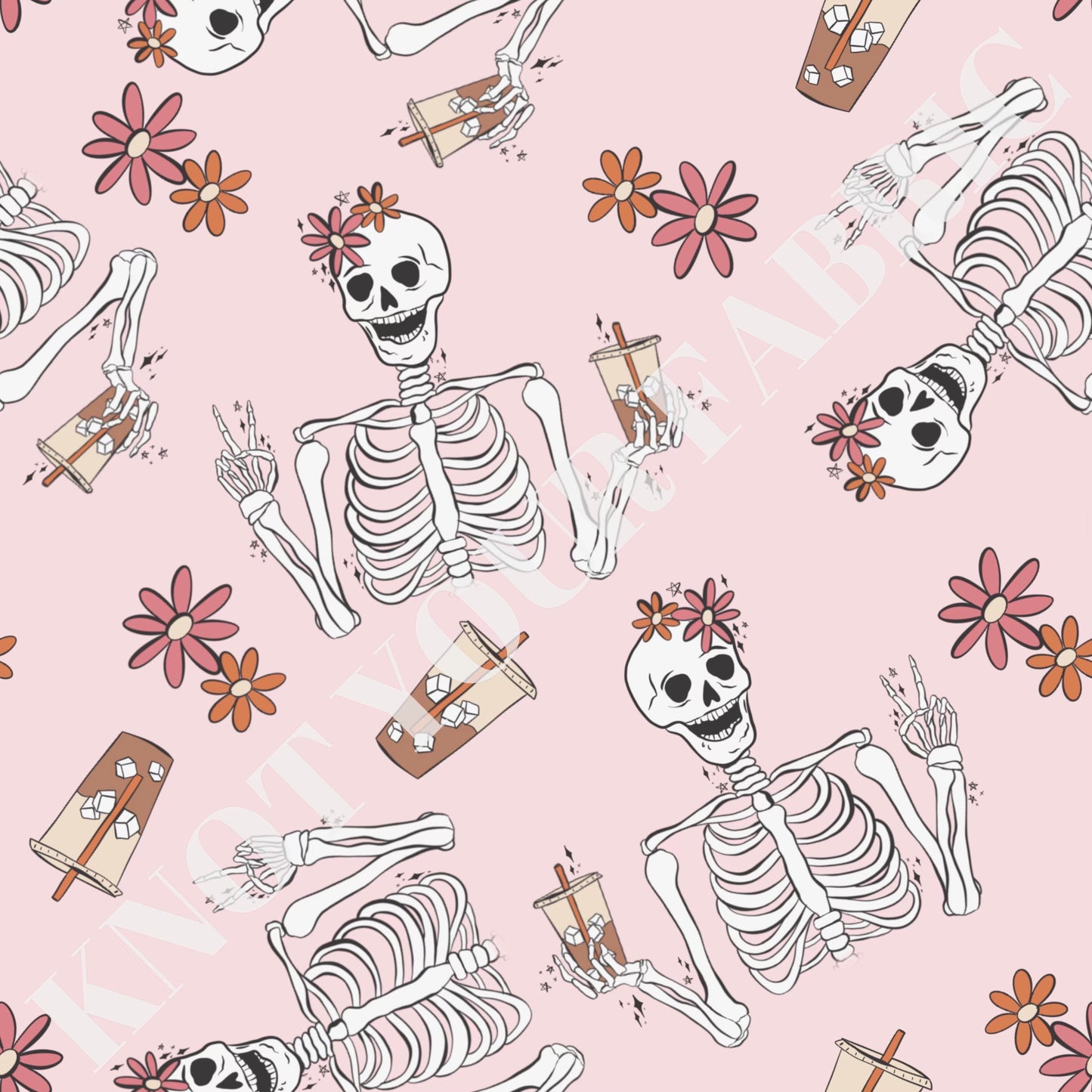 PRE-ORDER Skeleton Peace Coffee Fall Floral