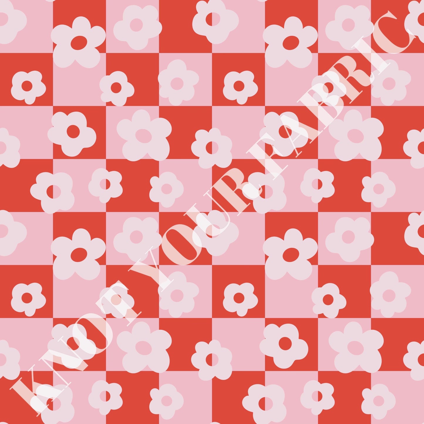 PRE-ORDER Valentine Checkered Daisy