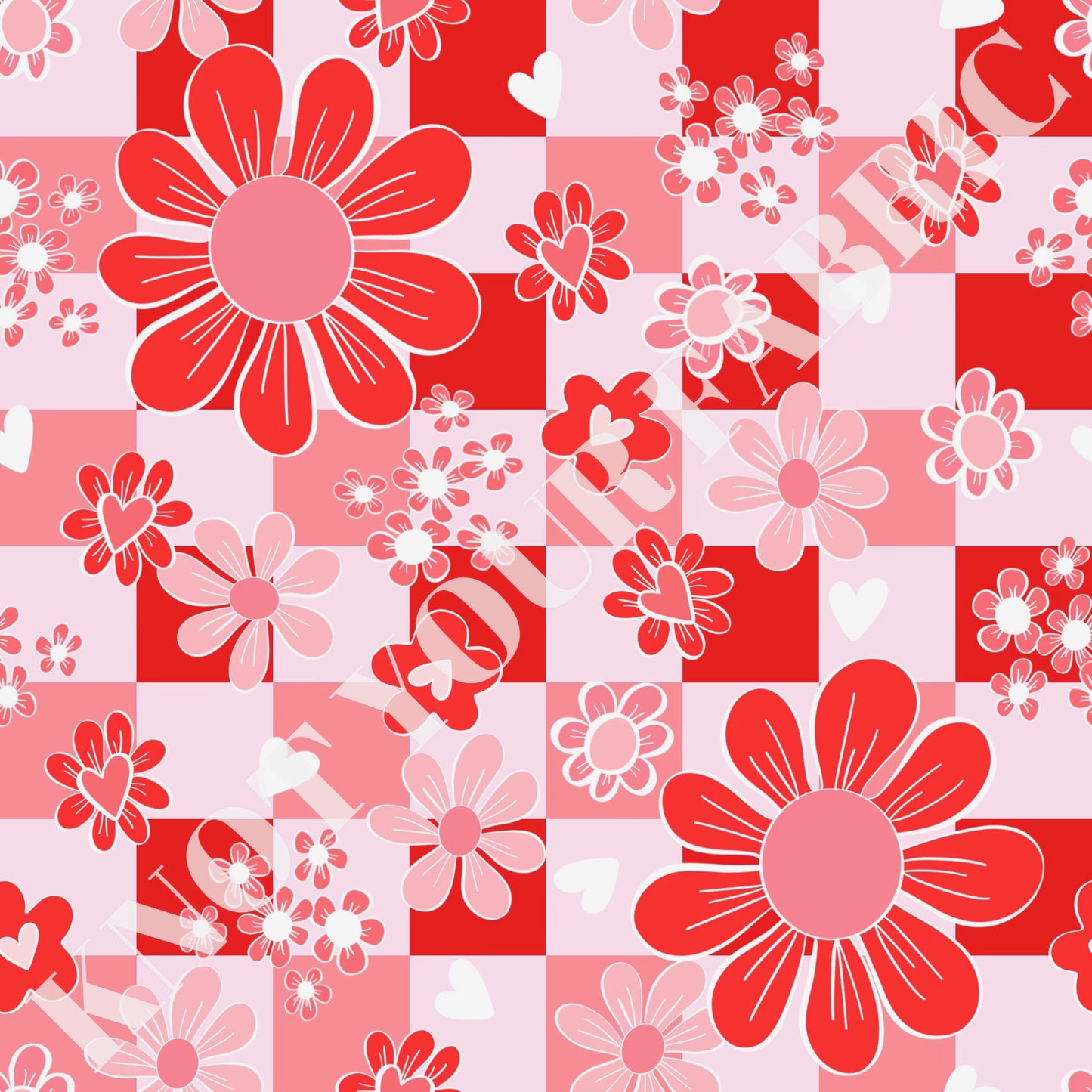 PRE-ORDER Valentine Checkered Floral