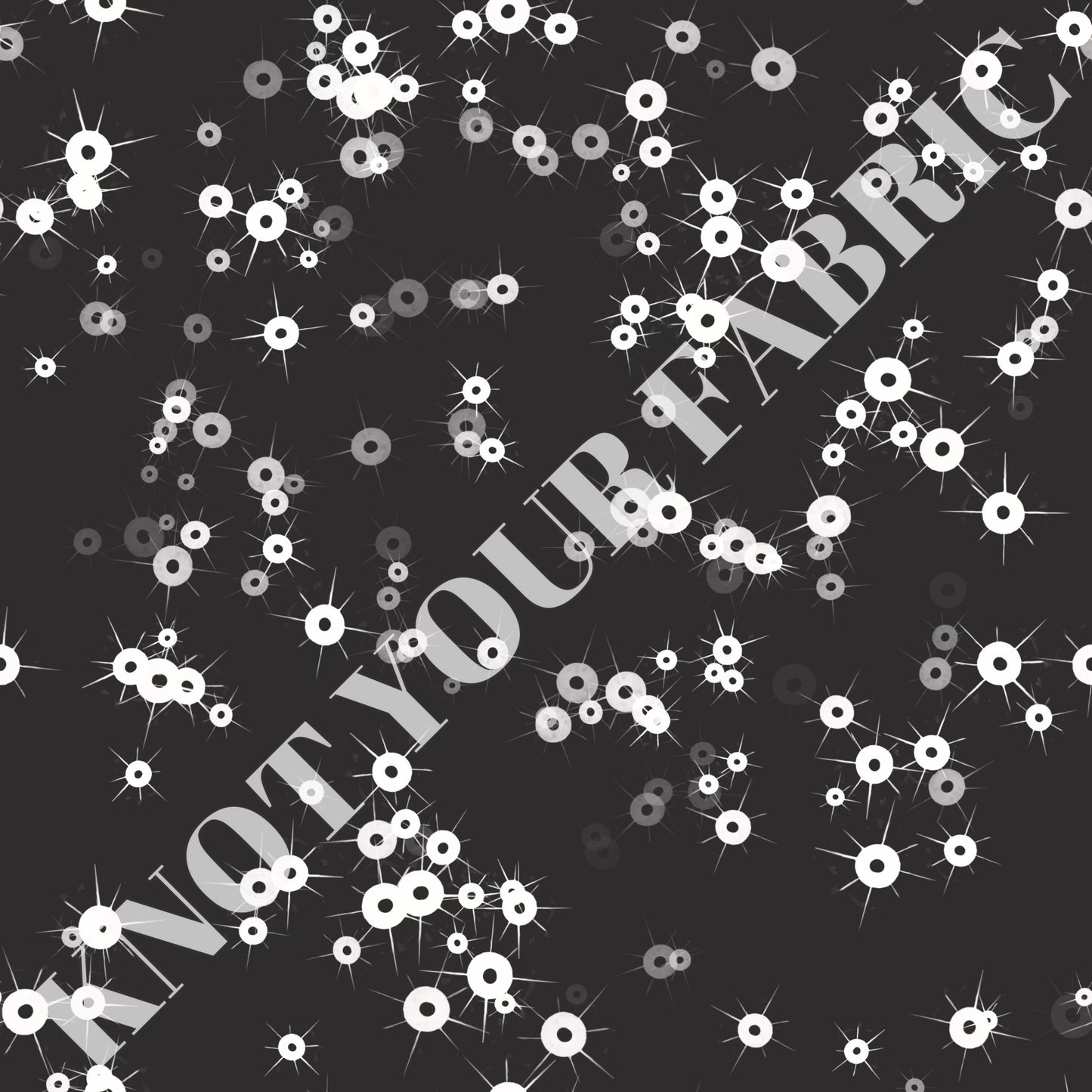 PRE-ORDER White Glitter on Black