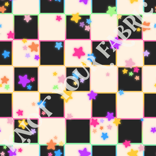 PRE-ORDER B&W Colorful Checkered