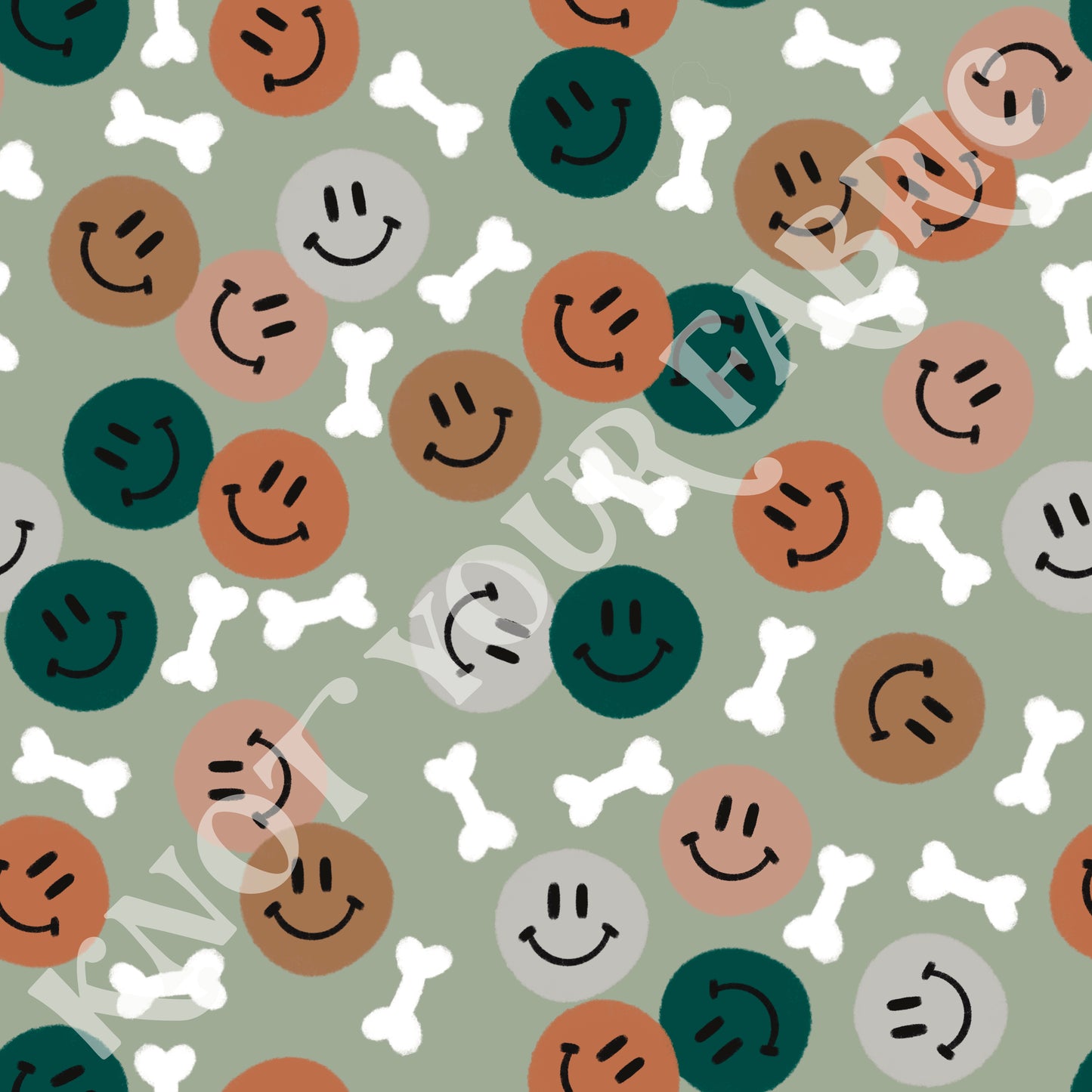 PRE-ORDER Smiley Green Bones