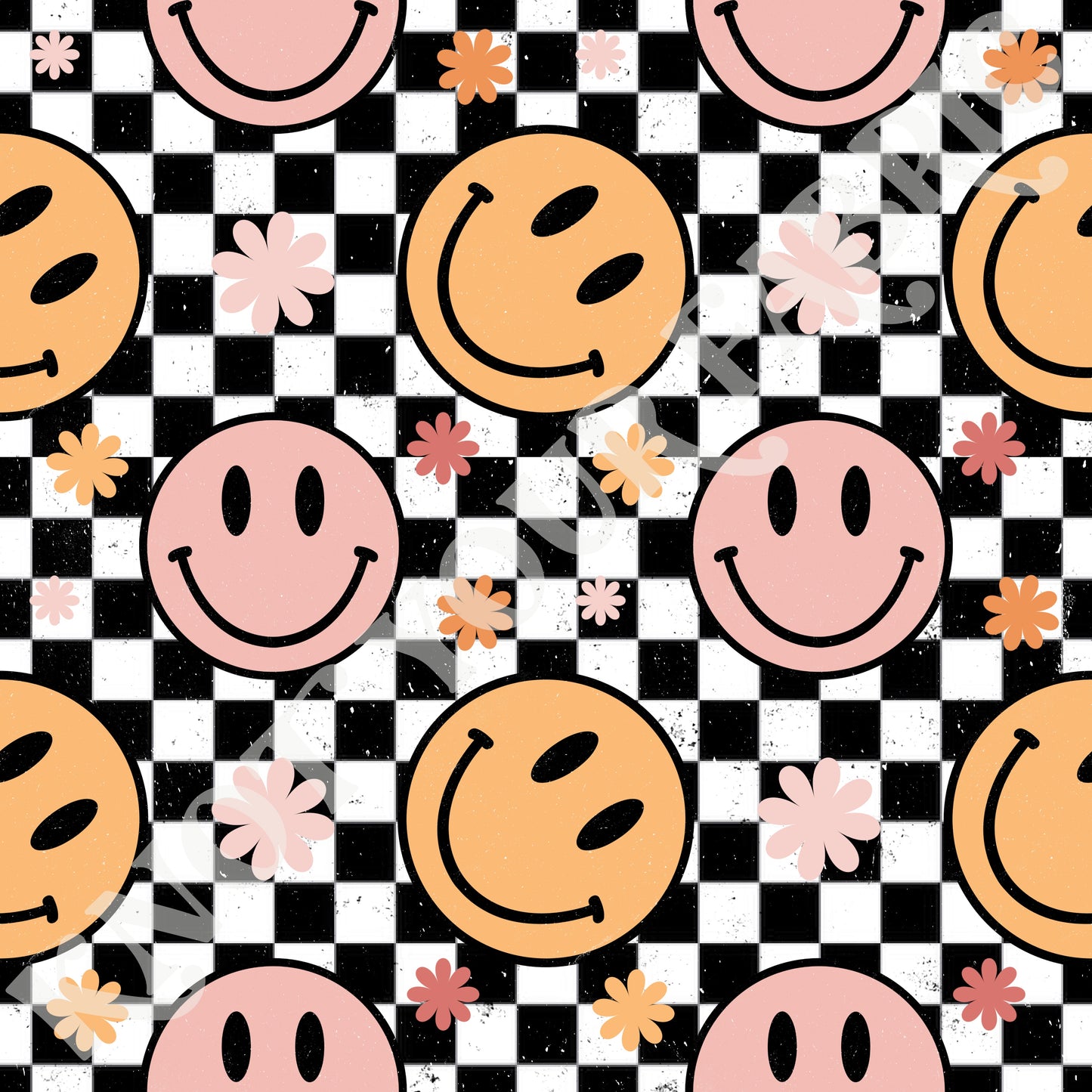 PRE-ORDER Retro Checkered Smiles