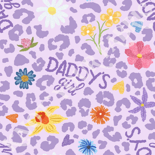 PRE-ORDER Daddy's Girl Flower Cheetah
