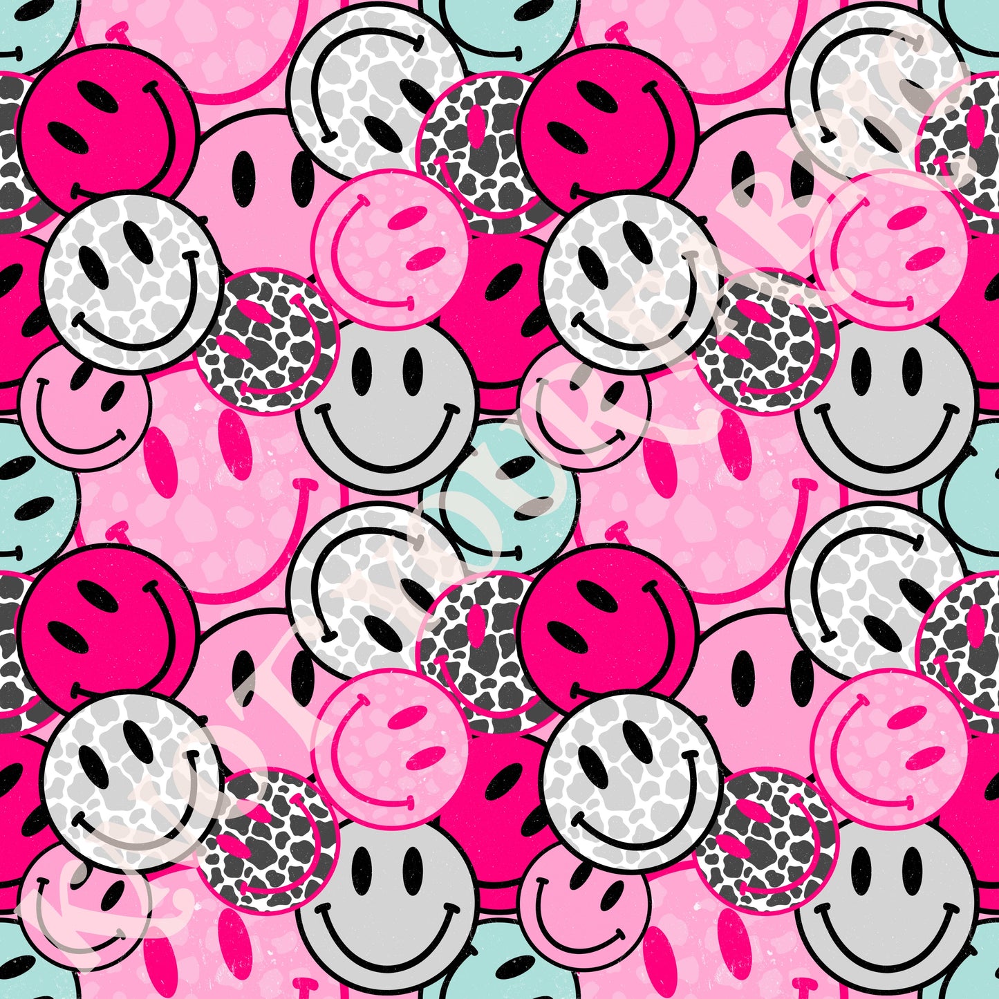 PRE-ORDER Retro Cow Print Smiley