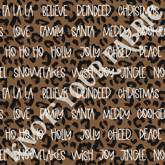 PRE-ORDER Cheetah Christmas Words