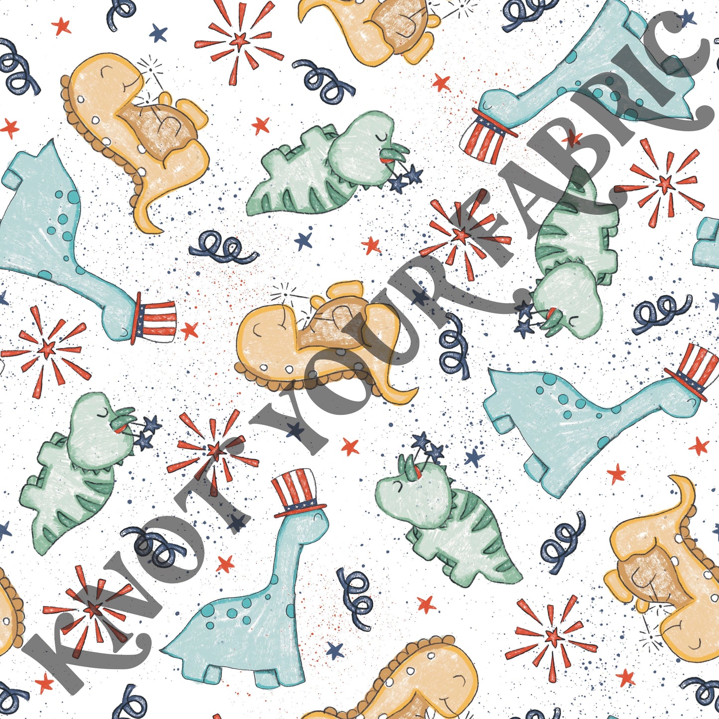 PRE-ORDER Sketchy 4th of July Dinos