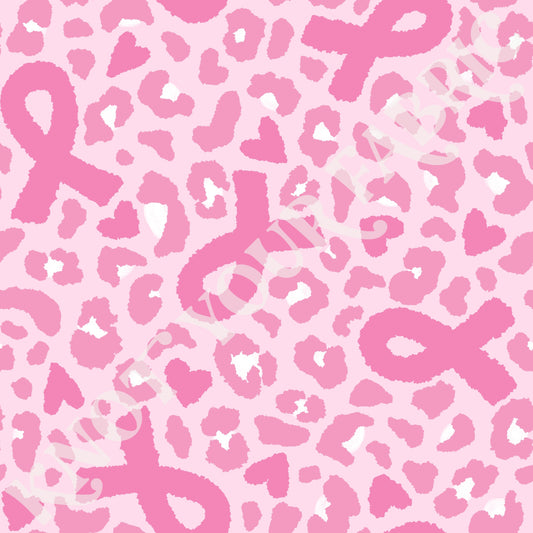 PRE-ORDER Breast Cancer Ribbon Cheetah