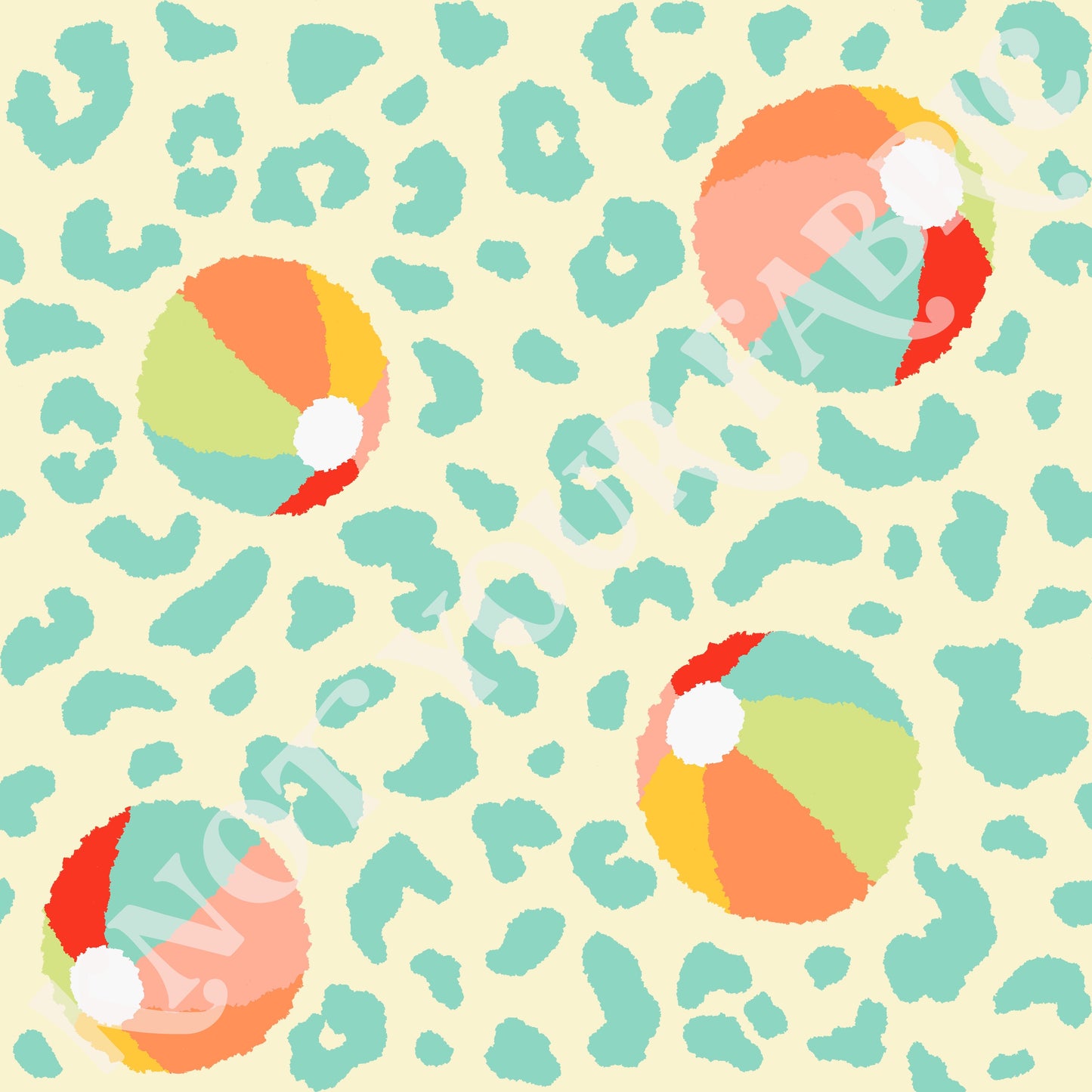 PRE-ORDER Beach Ball Cheetah