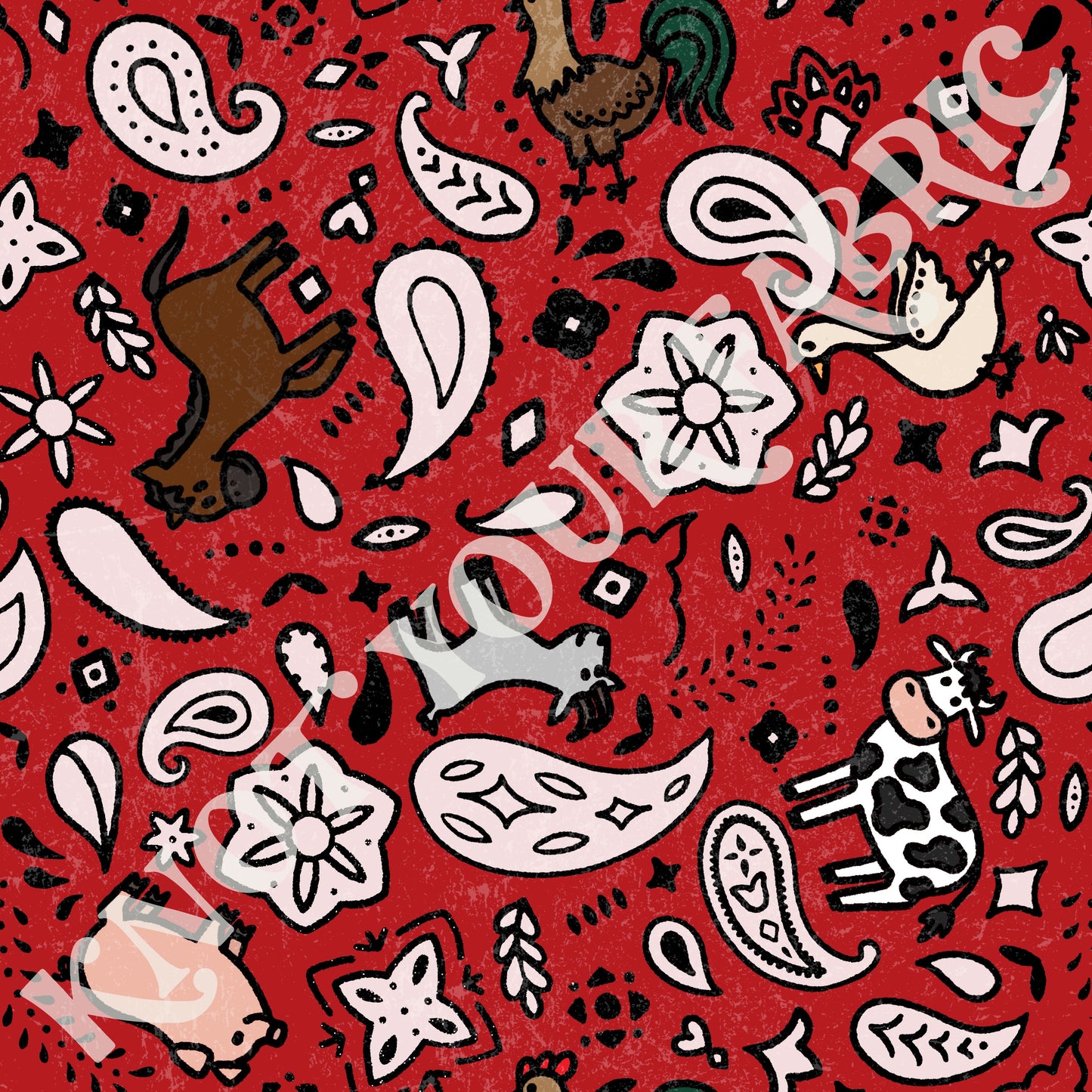 PRE-ORDER Bandana Farm Animals