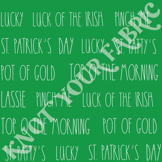 PRE-ORDER St Patrick's Day Words