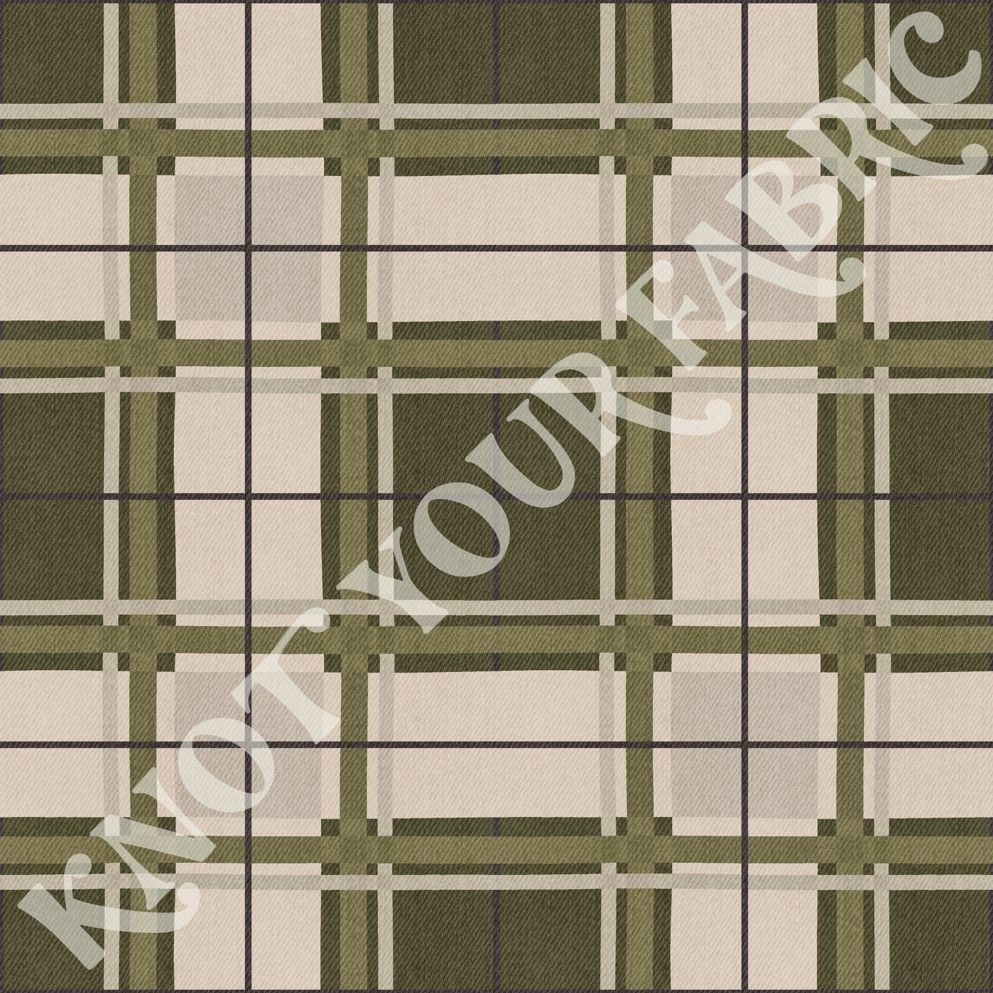 PRE-ORDER Olive Cream Flannel