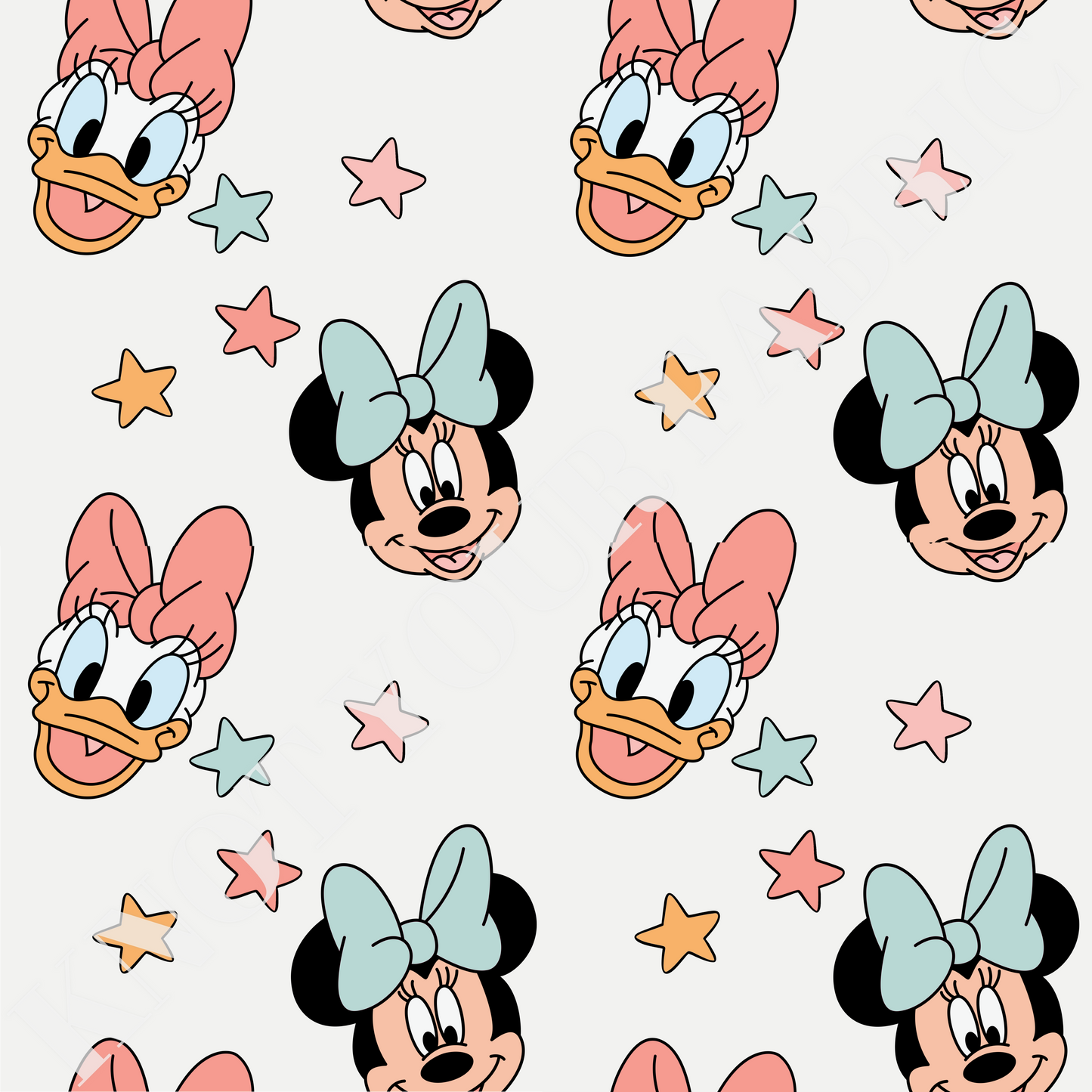 PRE-ORDER Peach Blue Happy Stars