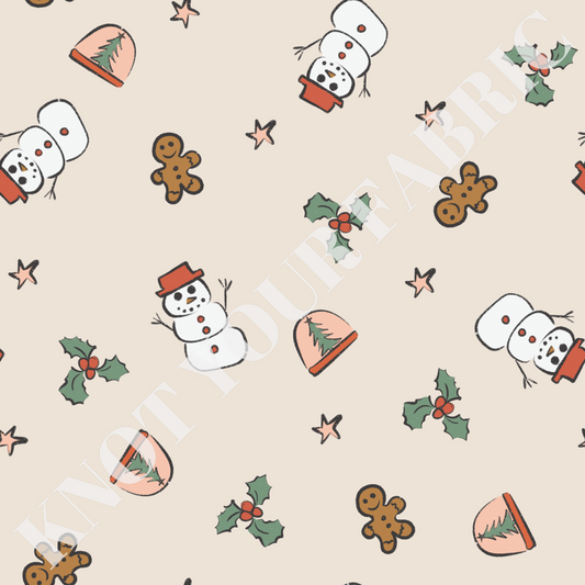 PRE-ORDER Ditsy Christmas Beige