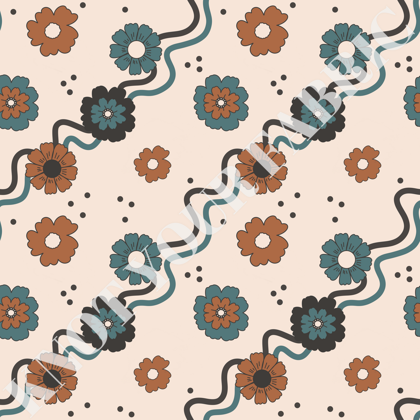 PRE-ORDER Fall Wavy Floral