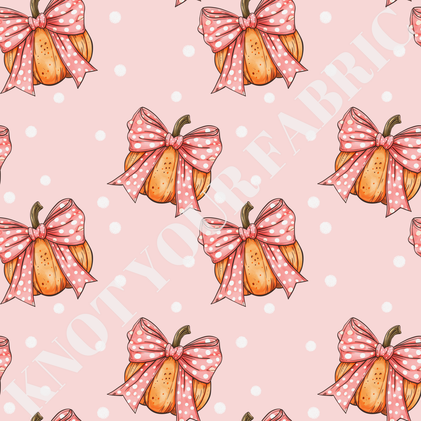PRE-ORDER Pumpkin Polka Dot Bows