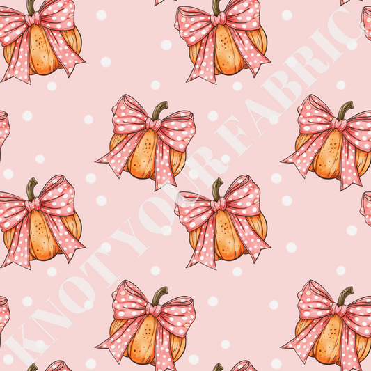 PRE-ORDER Pumpkin Polka Dot Bows
