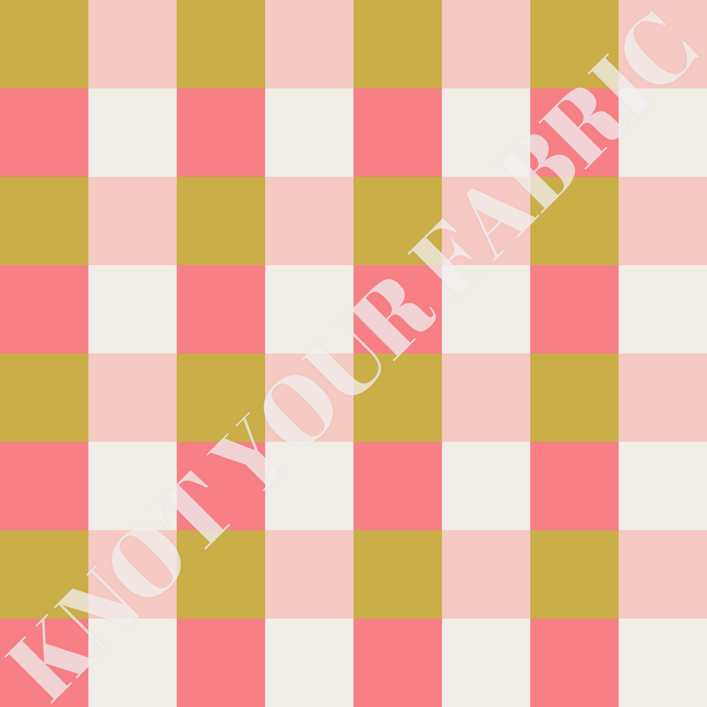 PRE-ORDER Moss Green & Pink Checkered