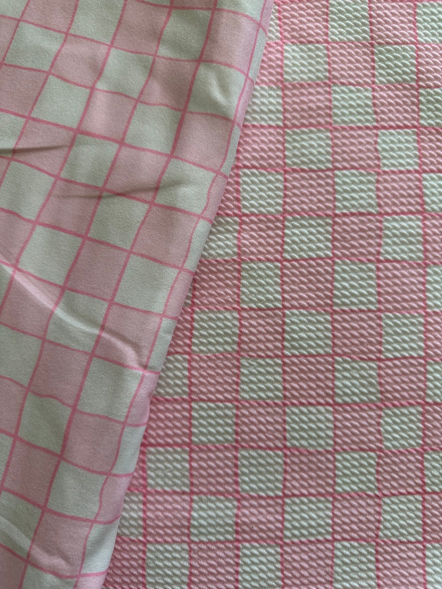 Pink Groovy Checks
