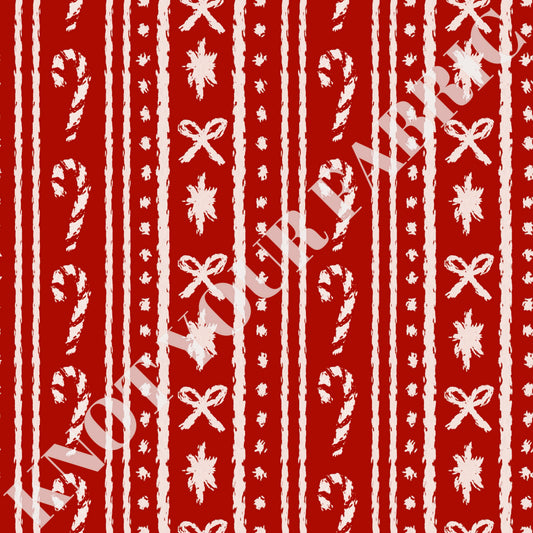 PRE-ORDER Christmas Bow Stripes