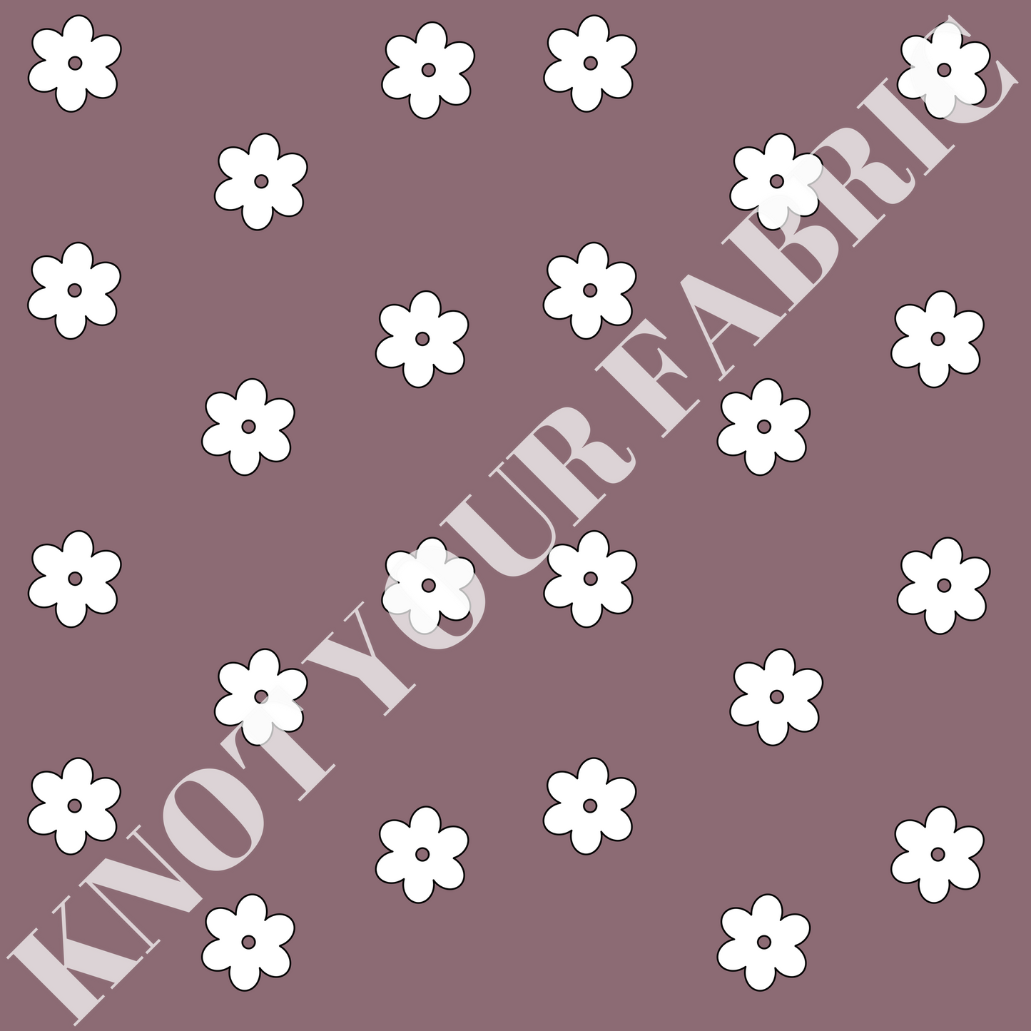 PRE-ORDER White Flowers on Purple