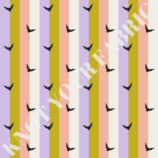 PRE-ORDER Halloween Stripes with Bats