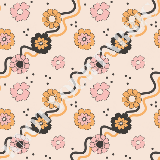 PRE-ORDER Wavy Halloween Florals
