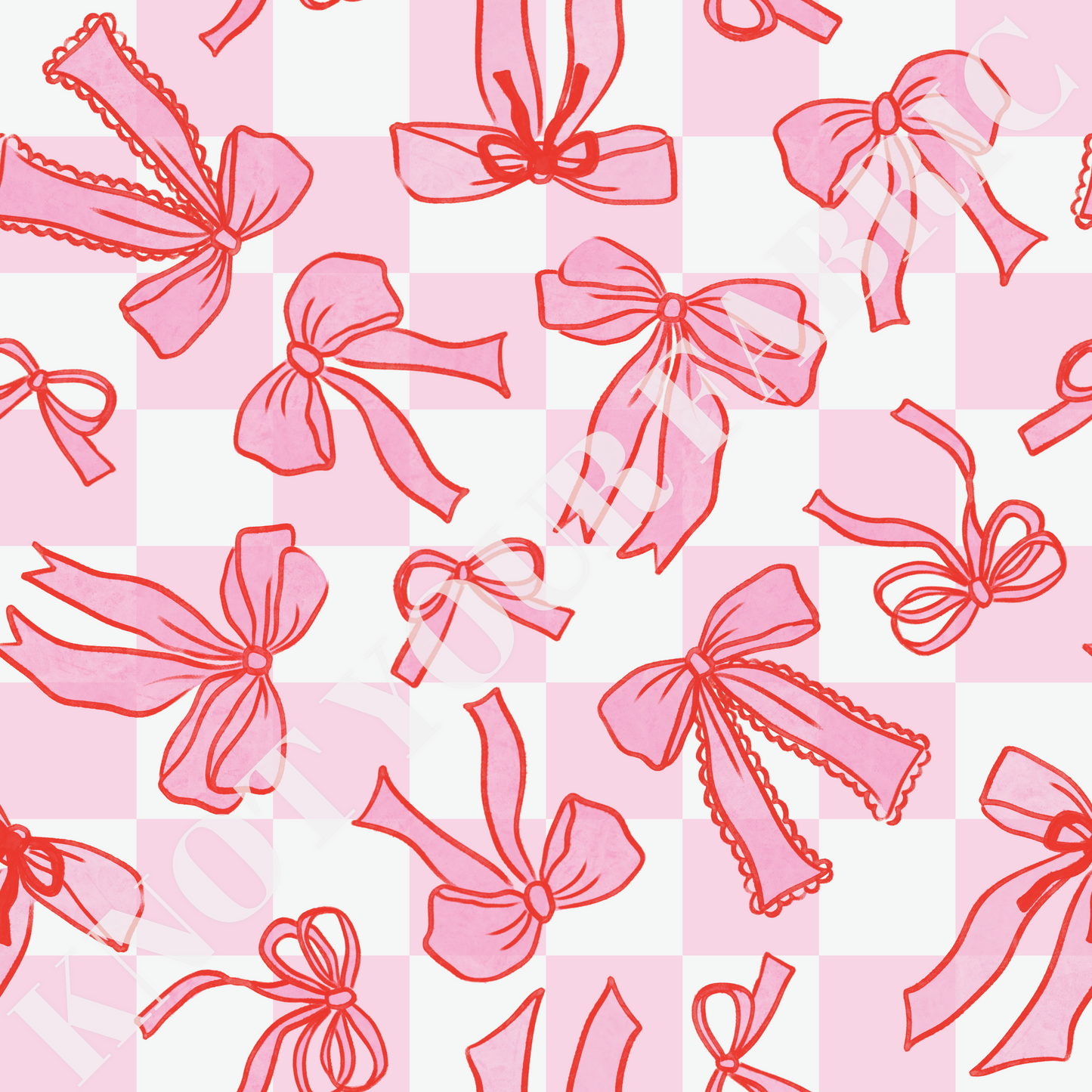 PRE-ORDER Pink Bow Checkered