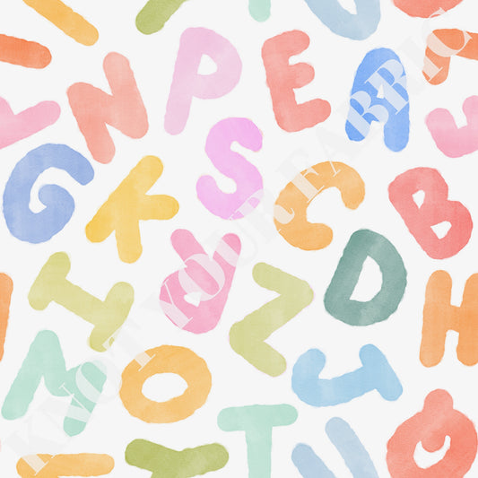 PRE-ORDER Watercolor Alphabet
